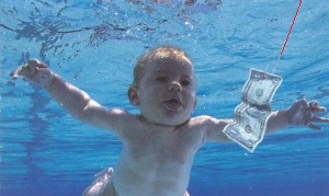 Photo Bébé nageur et dollar